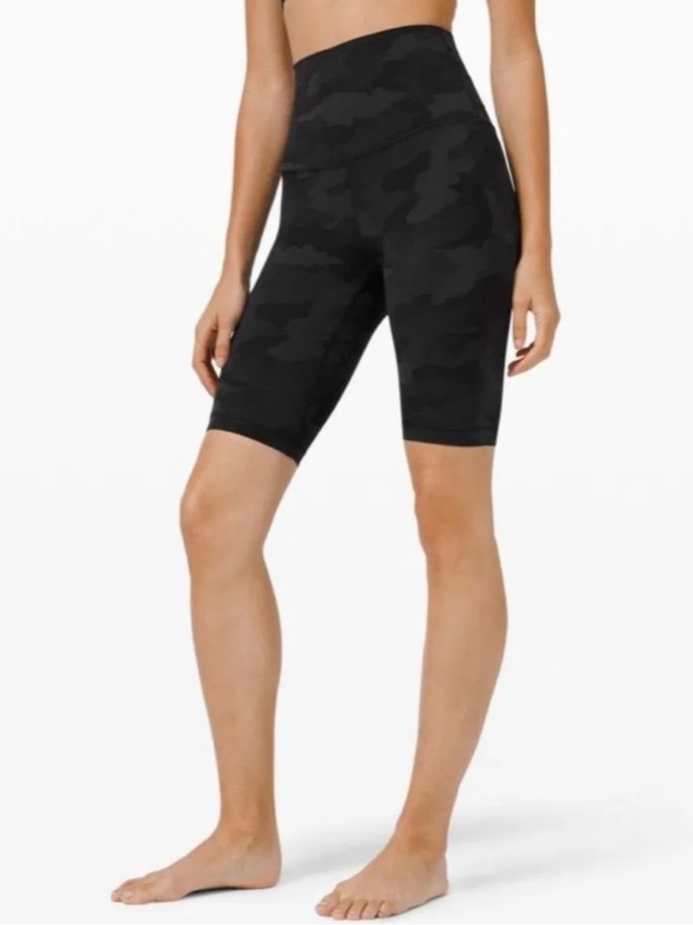Lululemon Align Super High Rise Short *10" Heritage 365 Camo Coal Mul